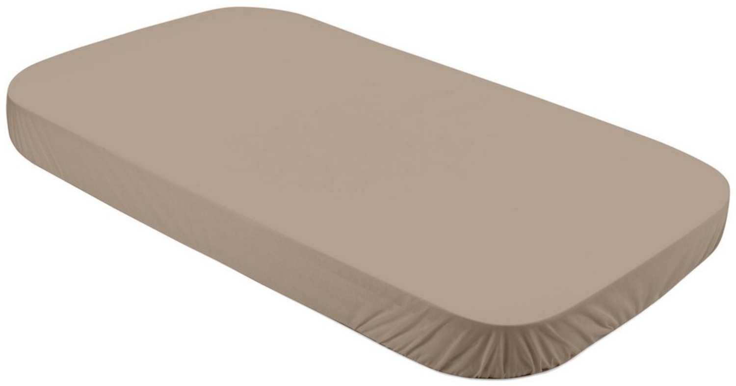 Waldin Spannbettlaken Spannbettlaken groß, für Waldin Babybett 7in1, Taupe, Spannbetttuch Bild 1