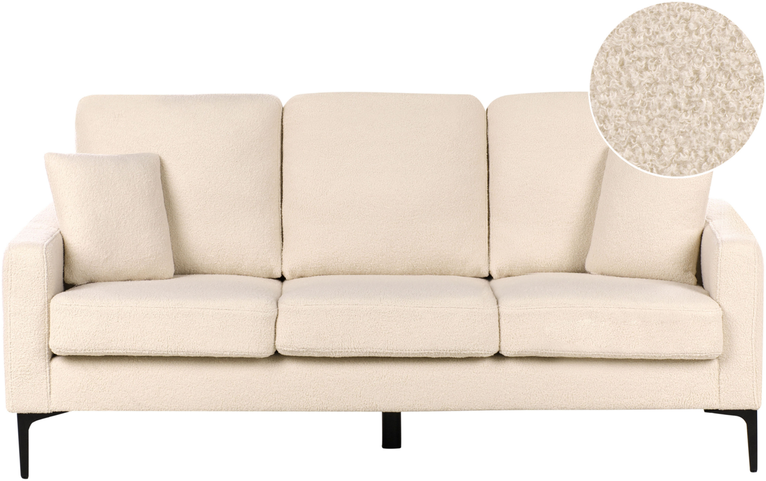 Sofa 3-Sitzer GAVLE Bouclé Beige Bild 1