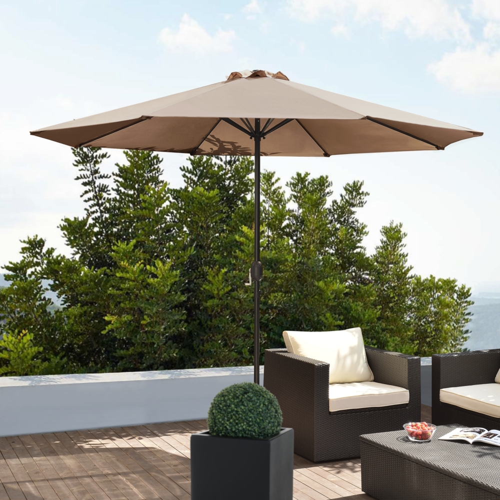 Sonnenschirm Budapest 230x300cm Beige [casa. pro] Bild 1