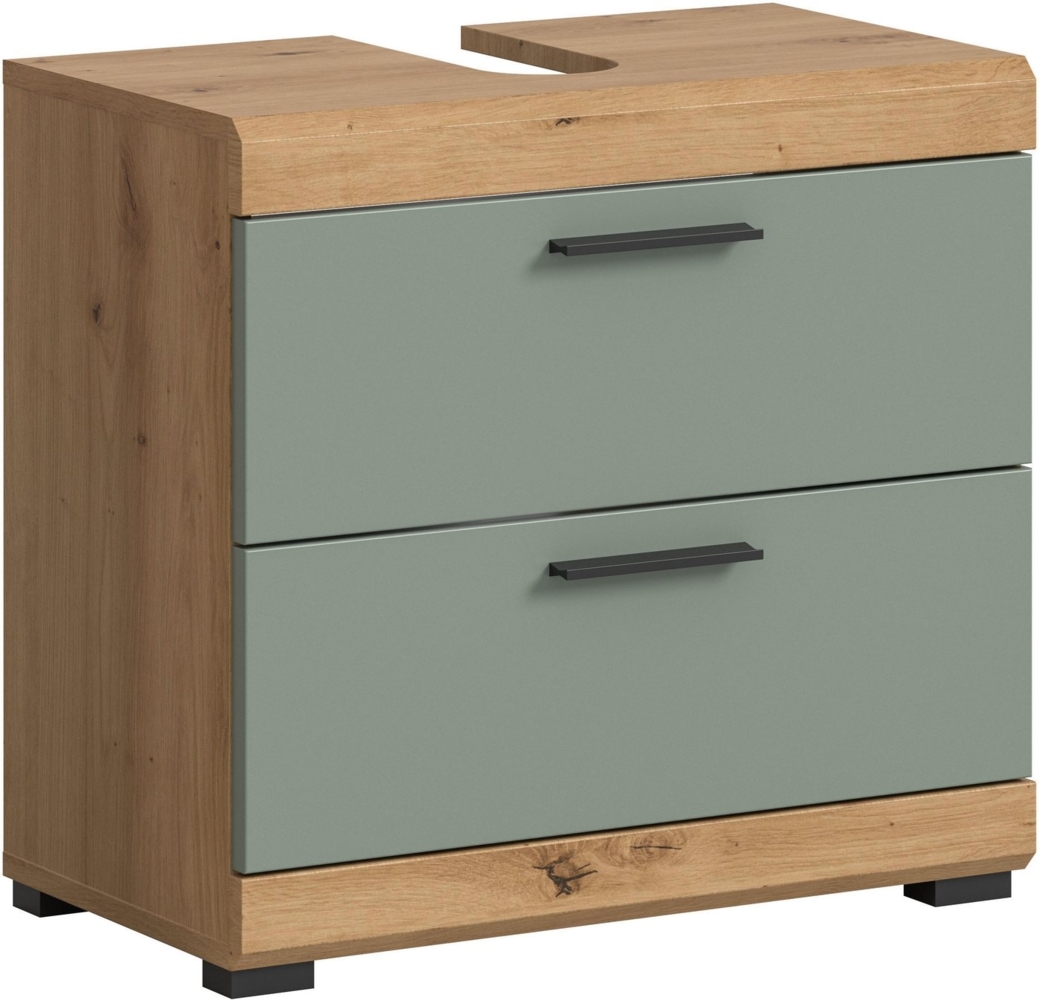 INOSIGN Waschbeckenunterschrank Siena, Breite 60cm, 2 Schubkästen, mit Siphonausschnitt, MDF-Front in verschiedenen Farben erhältlich, Badmöbel, Badschrank, Kommode, Bad Bild 1