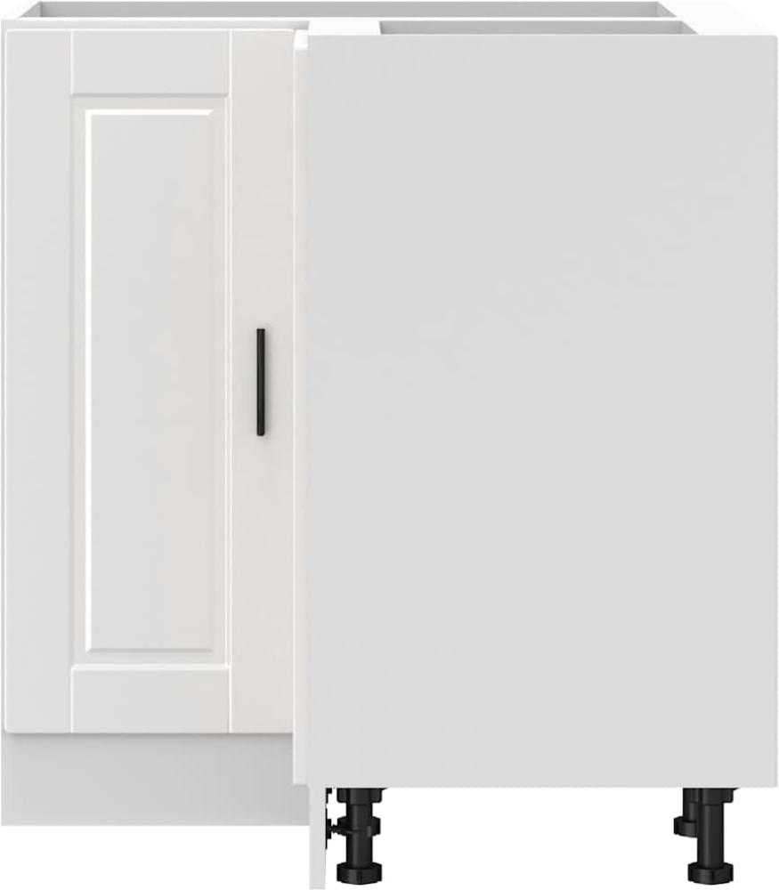 vidaXL Küchen-Eckunterschrank Porto Hochglanz-Weiß Holzwerkstoff 853989 Bild 1