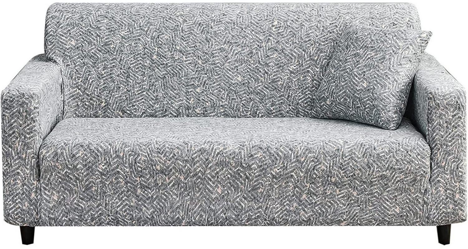 MSOVAEU Sofabezug Sofahusse 1/2/3/4 Sitzer,Sofabezug Elastisch Couch Überzug, Sofa Überwürfe Sofahusse Sofabezüge Sofa Abdeckung mit 1 Kissenbezug Bild 1