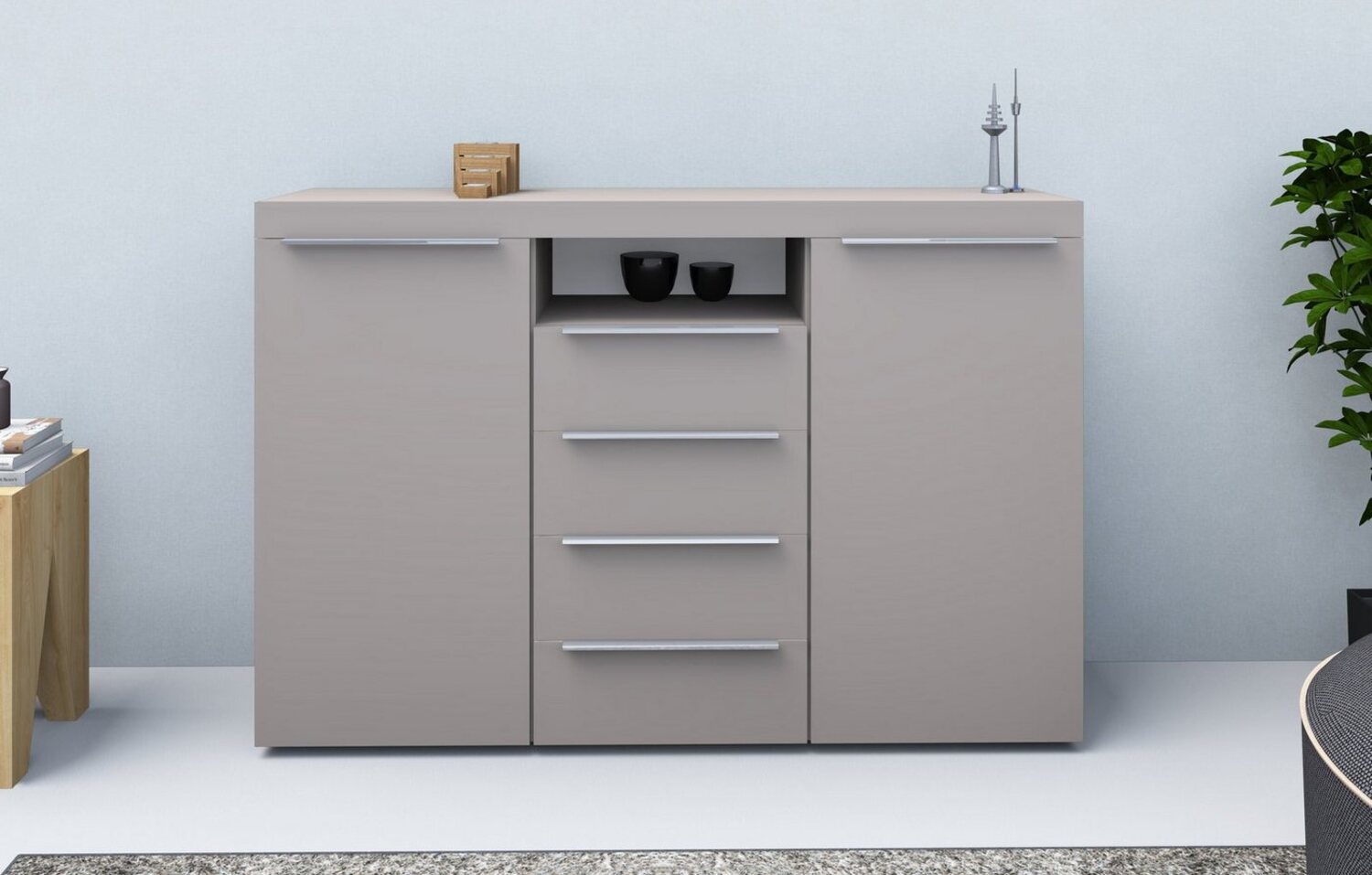 borchardt Möbel Highboard Durban, Breite 139 cm Bild 1