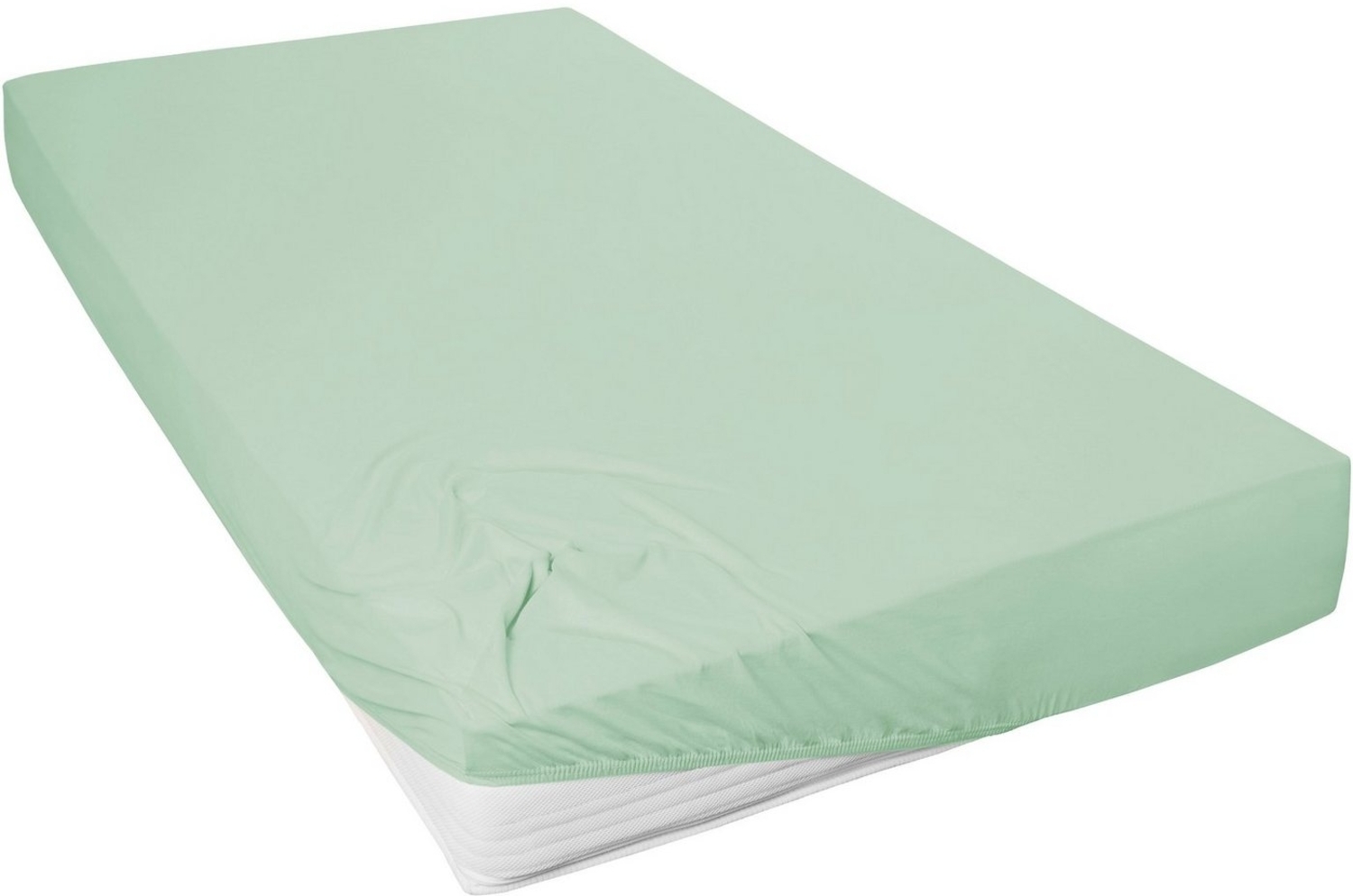 Primera Spannbettlaken Mako-Feinjersey Spannbetttuch, Mako-Jersey, Gummizug: rundum, (1 Stück), Geeignet für Standardmatratzen bis 22 cm, 100% Baumwolle Bild 1