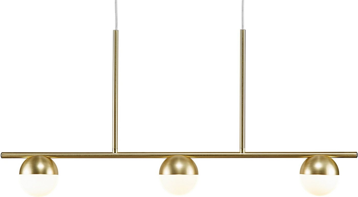 Nordlux Hängeleuchte CONTINA, ohne Leuchtmittel, Textil Kabel, mundgeblasenes Opal Glas Bild 1