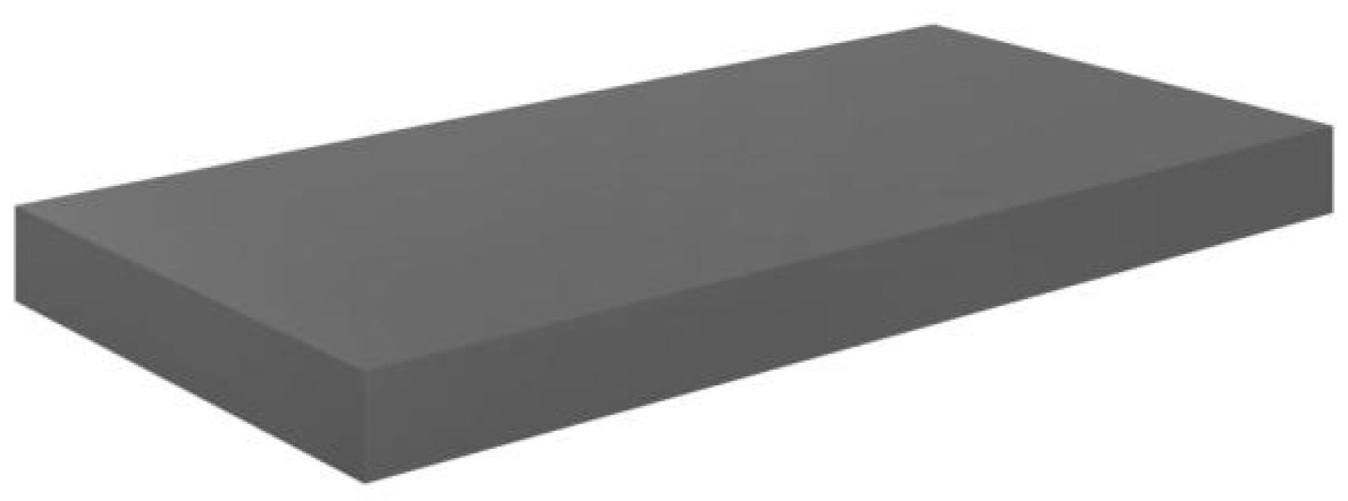 vidaXL Schweberegal Hochglanz-Grau 50x23x3,8 cm MDF 323787 Bild 1