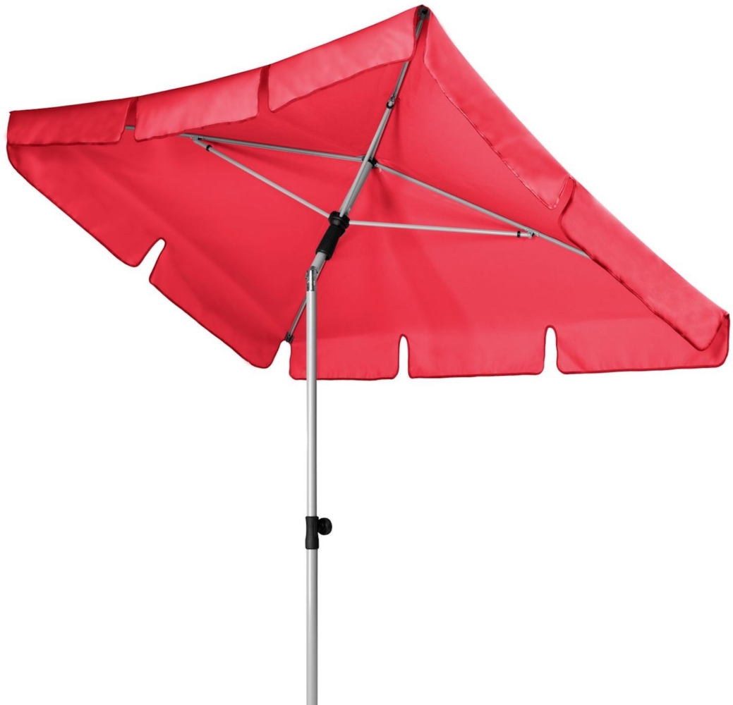 Doppler ACTIVE Sonnenschirm 180 x 120 cm in 7 Farbvarianten Mittelmastschirm Balkonschirm 809 Rot Bild 1