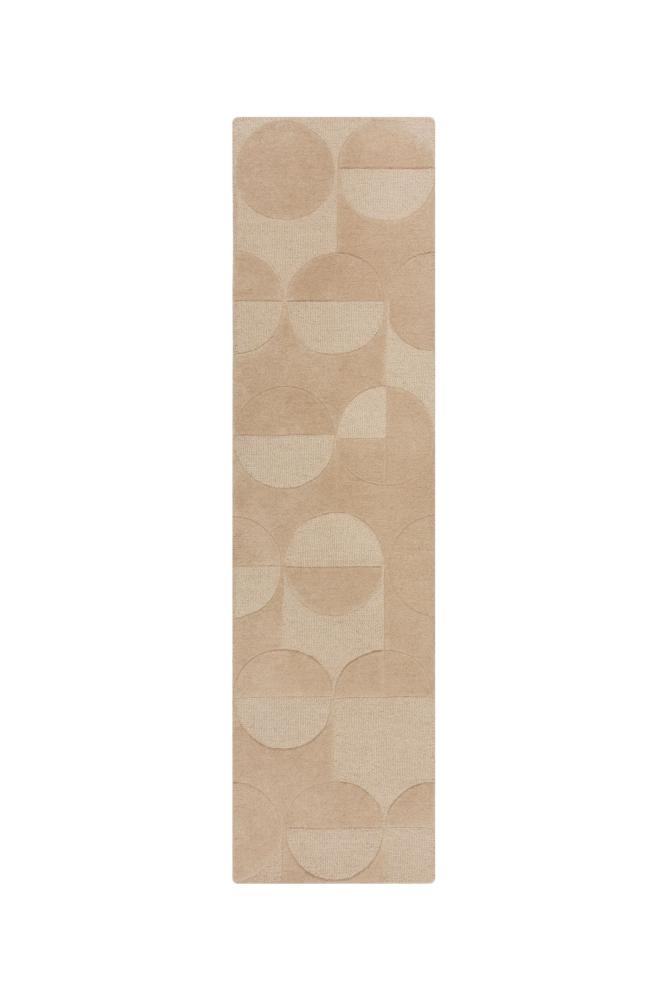 Kadima Design Eleganter Wollteppich "Deben Noah" -, Rutschfest. Farbe: Braun, 60x230 cm Bild 1