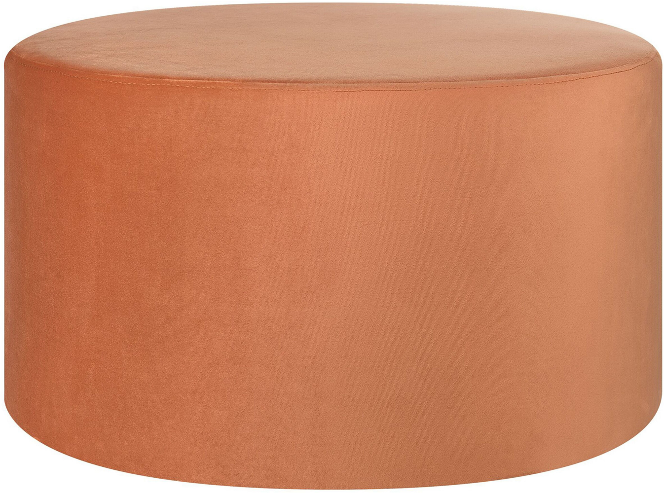 Pouf Samtstoff orange ⌀ 61 cm MILLEN Bild 1