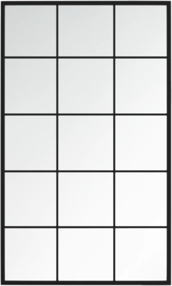 vidaXL Wandspiegel, Metall schwarz, 60x100 cm Bild 1