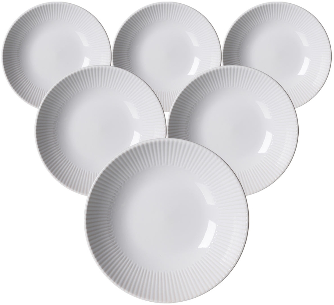 Ritzenhoff & Breker Banda Suppenteller ø 20 cm 6er Set Weiß - DS Bild 1