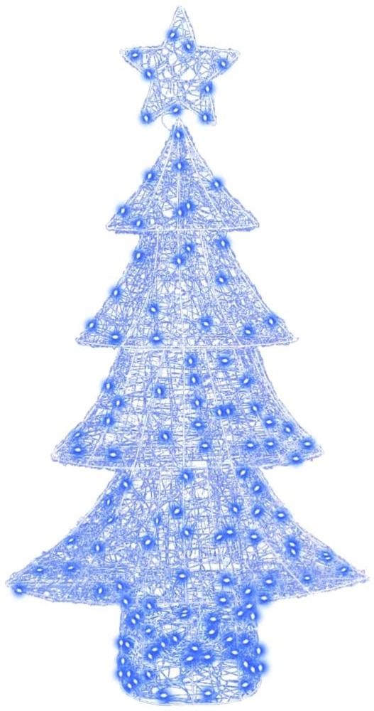 vidaXL Weihnachtsbaum mit 160 LEDs Blau 150 cm Acryl 42018979 Bild 1
