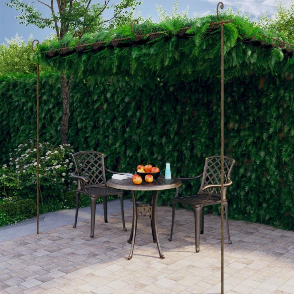 vidaXL Garten-Pergola Antik-Braun 4x3x2,5 m Eisen 313998 Bild 1