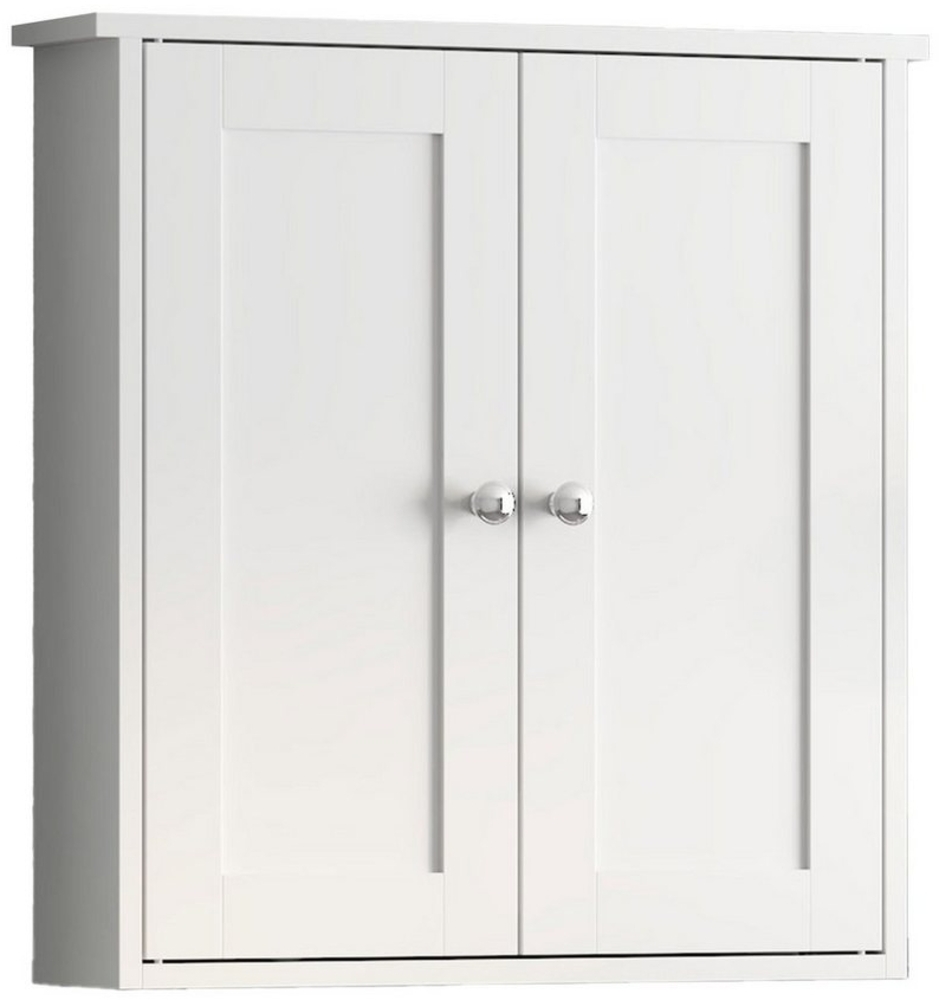 radelldar Hängeschrank Badezimmerschrank Badschrank mit 2 Türen und feuchtigkeitsbeständig Bademöbel Bild 1