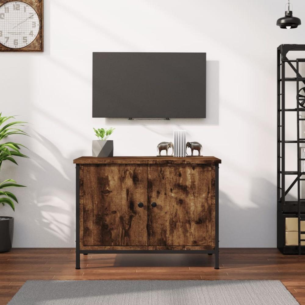 vidaXL TV-Schrank mit Türen Räuchereiche 60x35x45 cm Holzwerkstoff 826297 Bild 1