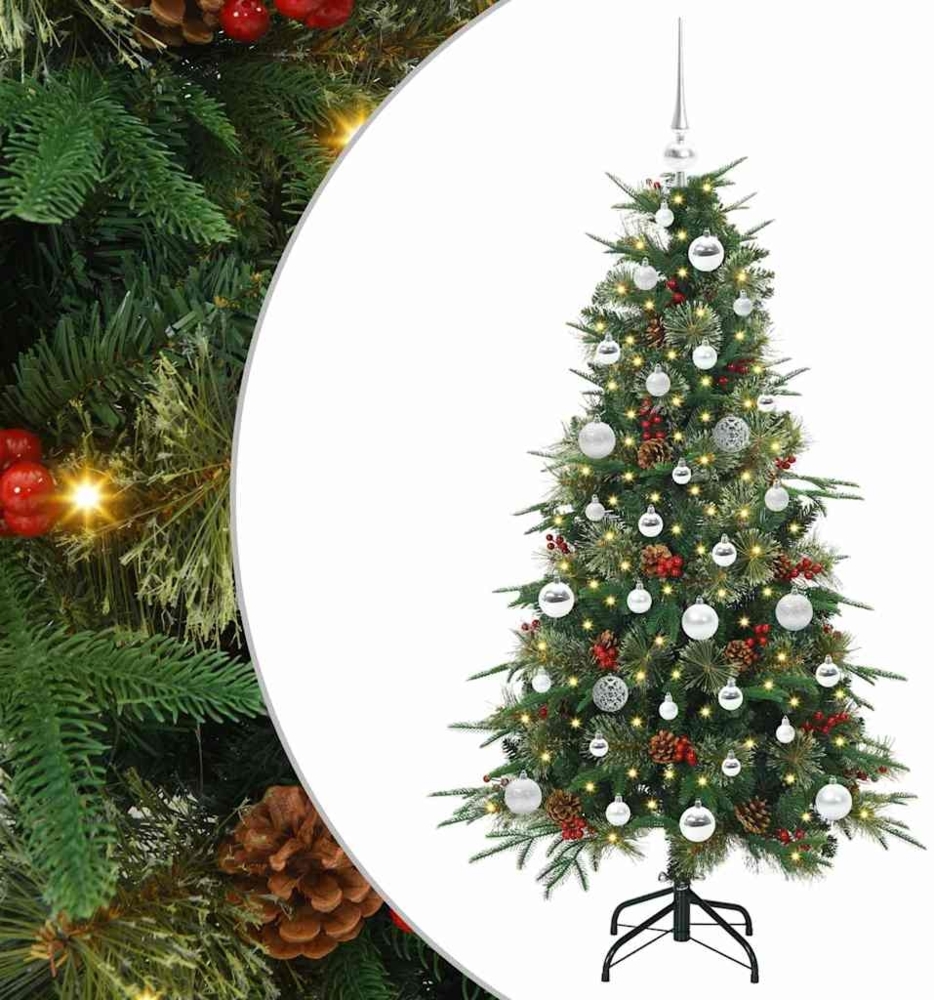 vidaXL Künstlicher klappbarer Weihnachtsbaum Grün 150 cm PE und PVC 3397411 Bild 1