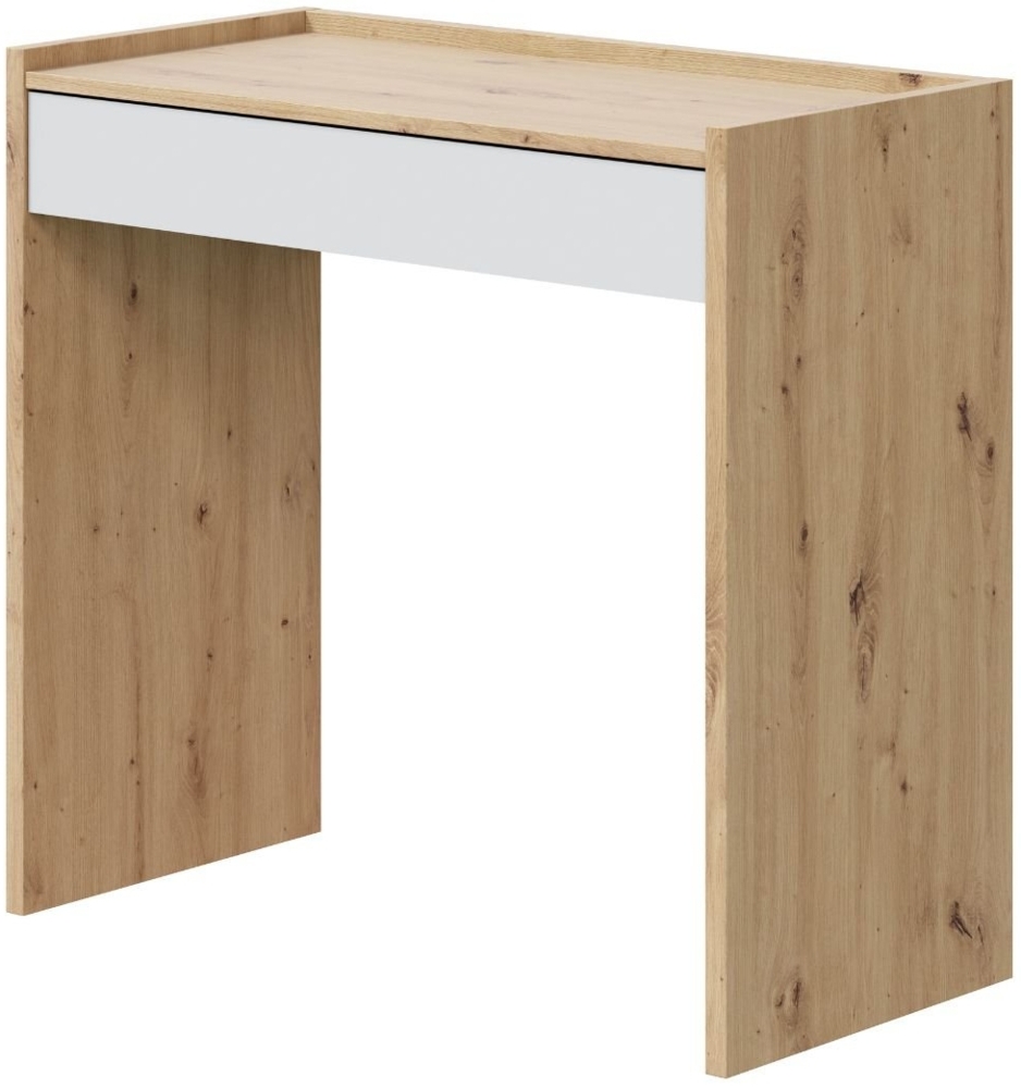 Calicosy Schreibtisch mit 1 Schublade Noa - L82 cm - Helles Holz Bild 1