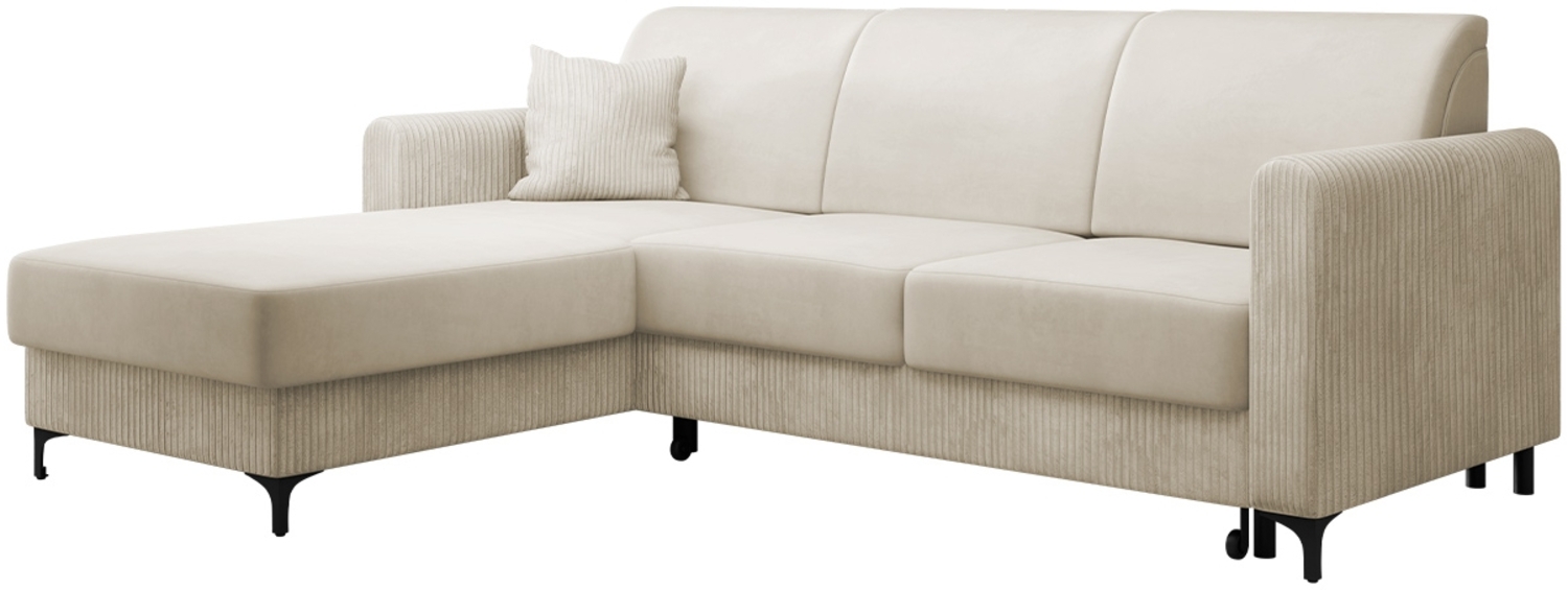 Ecksofa Segulo Cord (Farbe: Poso 100 + Paros 01 + Poso 100) Bild 1