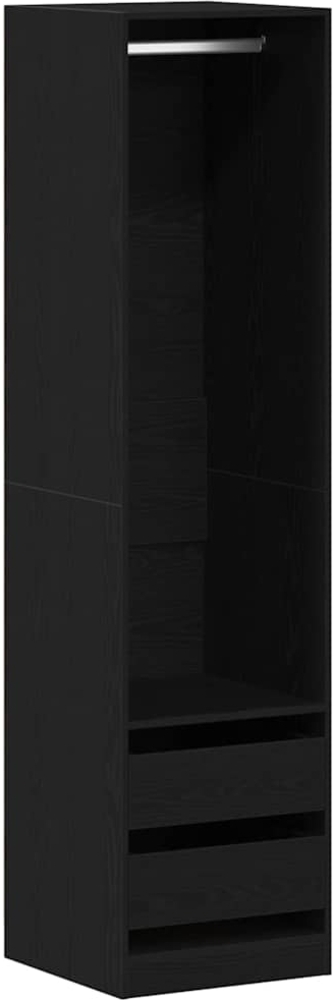 vidaXL Kleiderschrank mit Regal Schwarz Eichen-Optik 50 x 50 x 200 cm 3329300 Bild 1