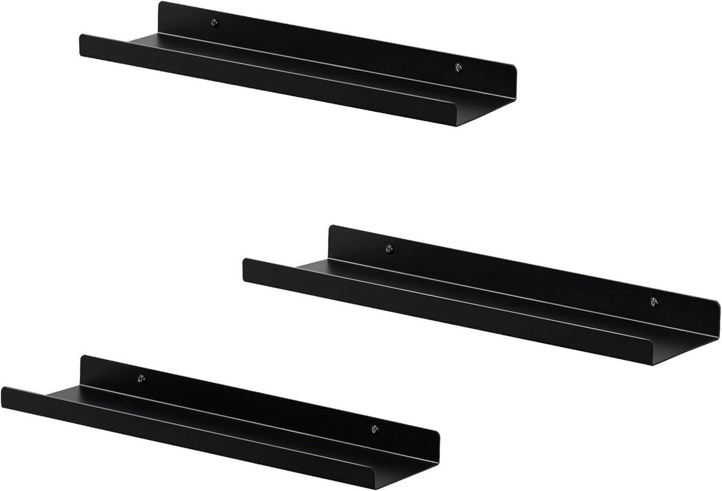 EUGAD Wandregal, Set 3-tlg, Hängeregal aus Metall Schweberegal Industrie-Design Bild 1