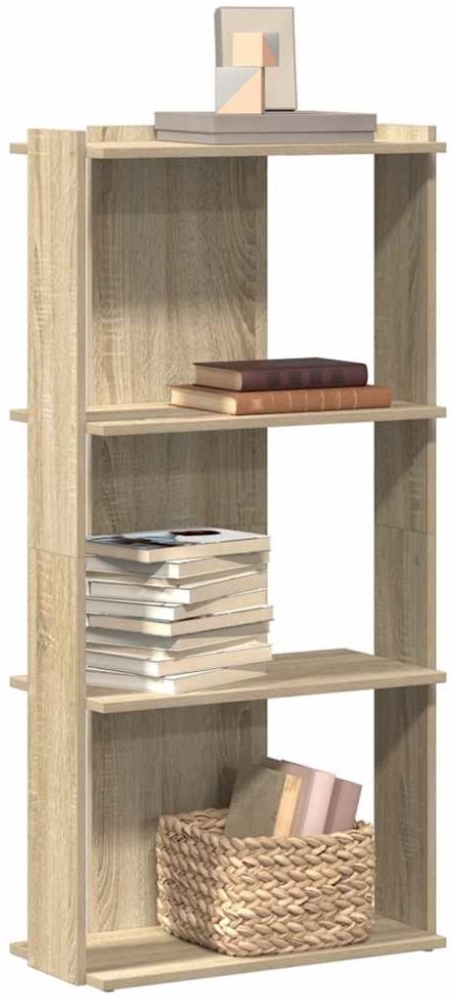 vidaXL Bücherregal 3 Böden Sonoma-Eiche 60x30x120 cm Holzwerkstoff 860267 Bild 1