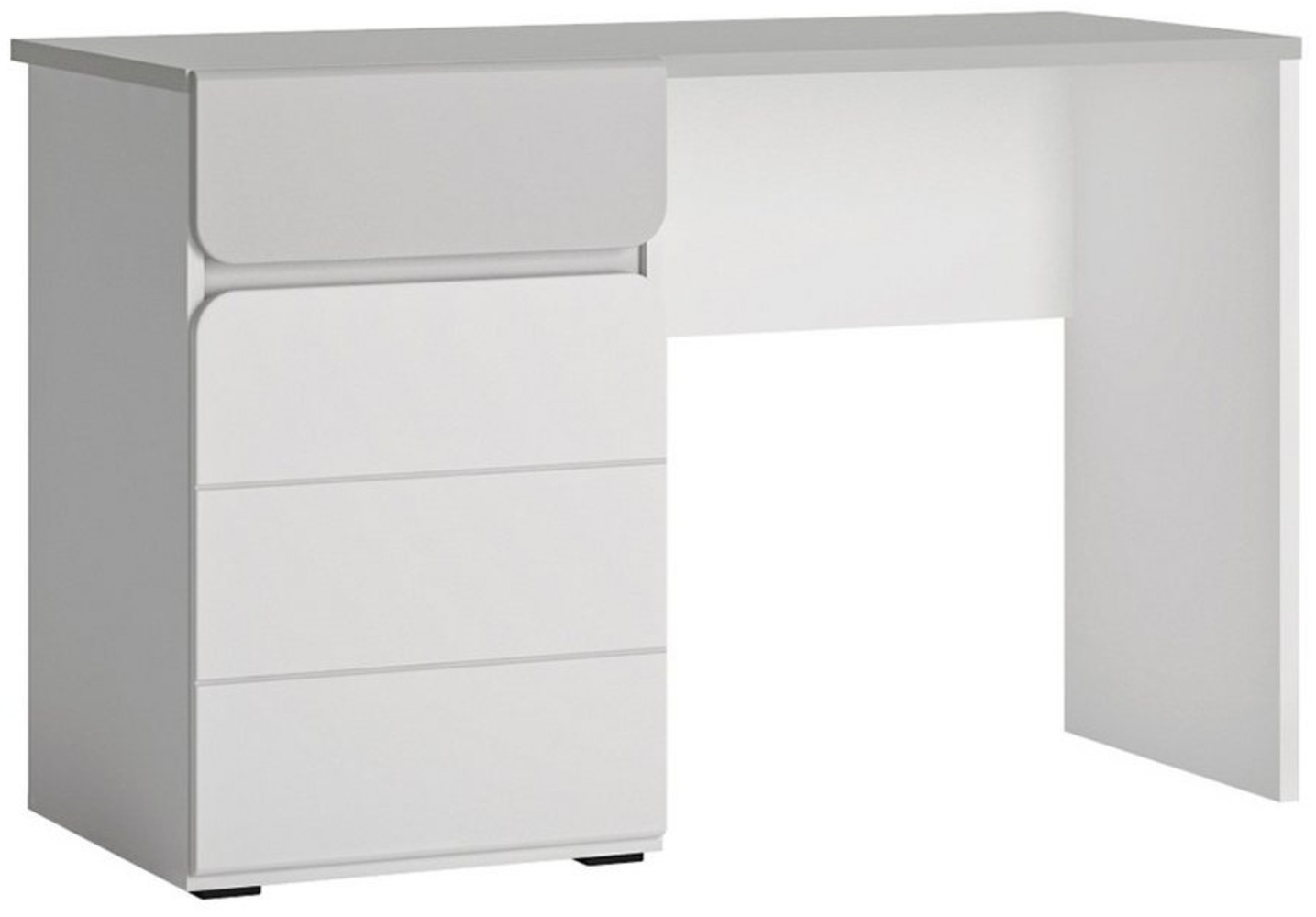 Schreibtisch 118 cm weiß mit grau FLINT-129 Bild 1