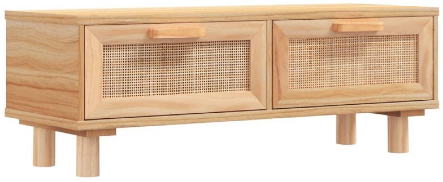 vidaXL Couchtisch Braun 80 x 40 x 30 cm Holzwerkstoff & Massivholz Kiefer [345623] Bild 1