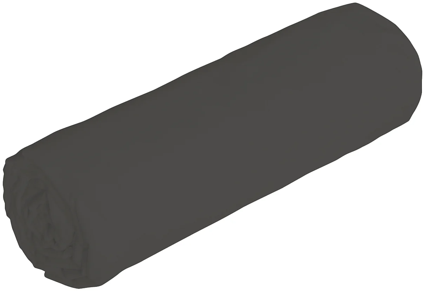 Vente-unique - Spannbettlaken - 160x200 cm - Satin 108 Fäden/cm² - Steghöhe 30 cm - Anthrazit - TALORA von PALACIO Bild 1