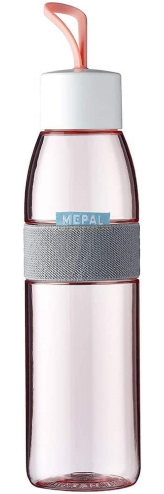 Mepal Wasserflasche Ellipse Nordic Pink – 500 ml Inhalt – auch für kohlensäurehaltige Getränke – bruchfestes Material - auslaufsicher - Spülmaschinengeeignet Bild 1
