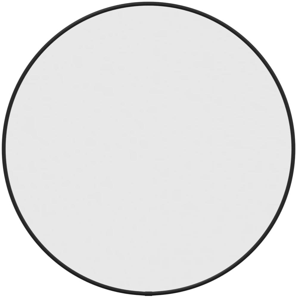 vidaXL Wandspiegel Schwarz Ø 50 cm Rund 348186 Bild 1