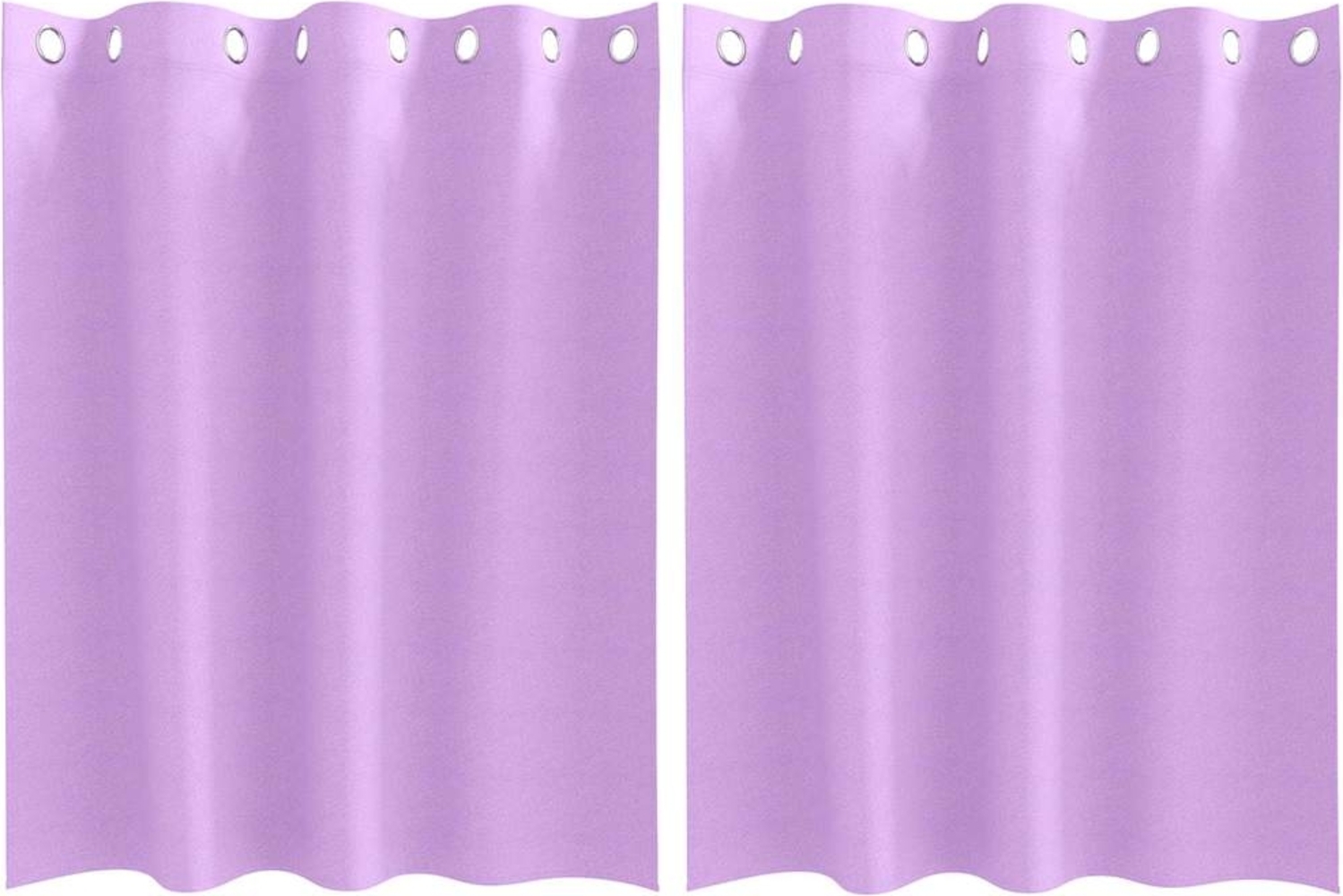 vidaXL Verdunkelungs-Vorhänge mit Ringen 2 pcs Lila 140x140 cm 4107378 Bild 1