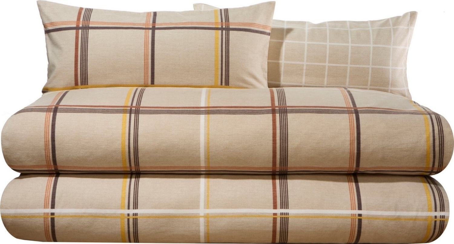 Erwin Müller Bettwäsche Wendebettwäsche Sparpaket 4-teilig, Biber, Edelflanell Karo Bild 1