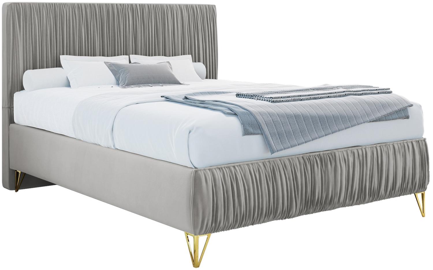 mirjan24 Boxspringbett Lux II , grau, 140 x 200 cm Bild 1