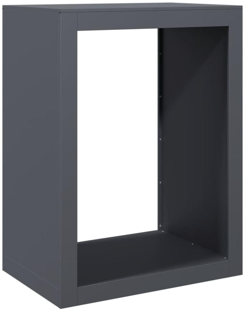 vidaXL Brennholzregal Anthrazit 60x40x80 cm Stahl 850998 Bild 1