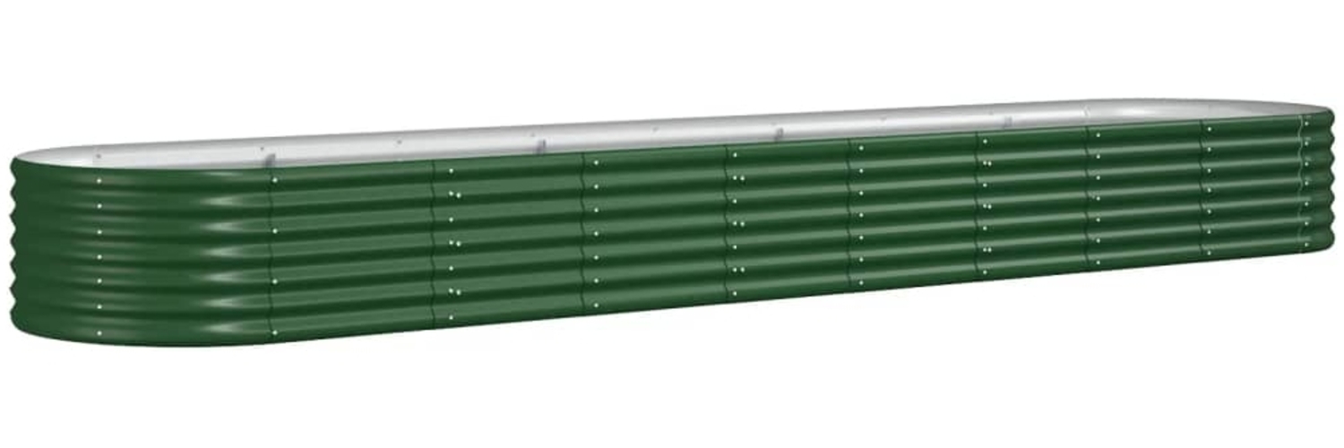 vidaXL Hochbeet Verzinkter Stahl 368x80x36 cm Grün 318928 Bild 1
