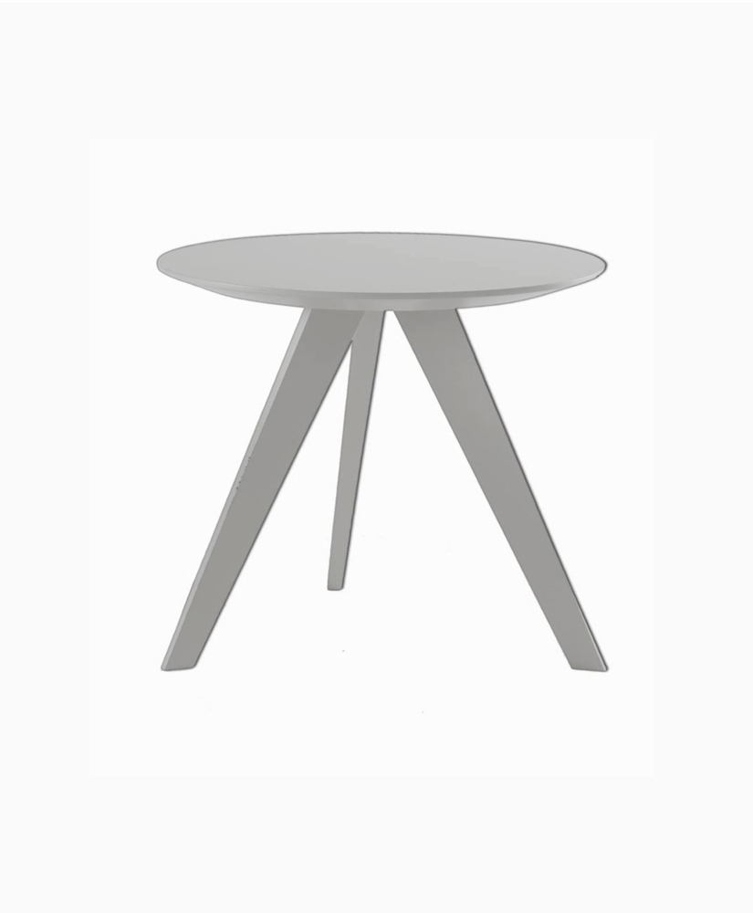 Beistelltisch Woody Hill Durchmesser 55 cm 42cm alufarbig Bild 1