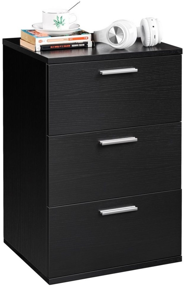 Yaheetech Nachtschrank 3 Schubladen, 59cm hoch Bild 1