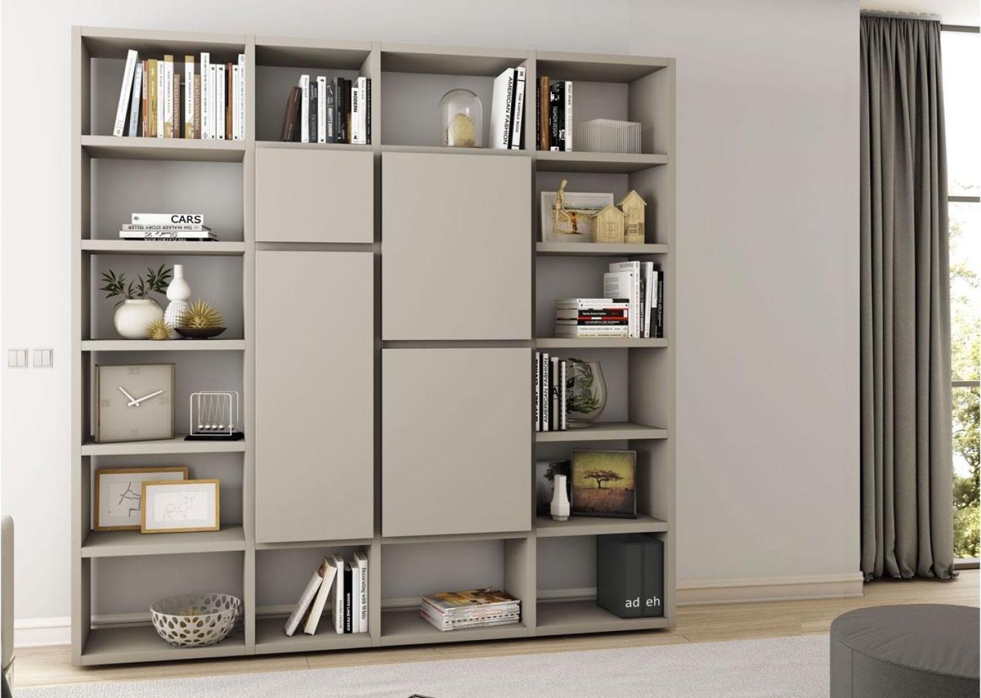 Regalwand Toro 88 System beige matt lackiert Bild 1