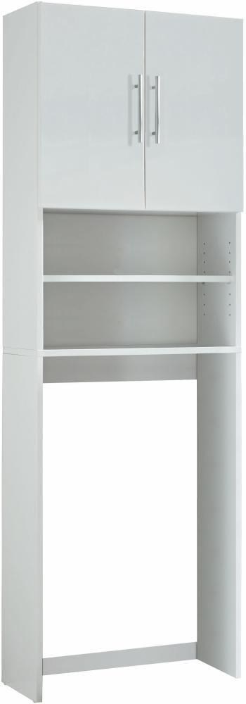 Waschmaschinenschrank Badmöbel Basix weiß 64 cm Bild 1