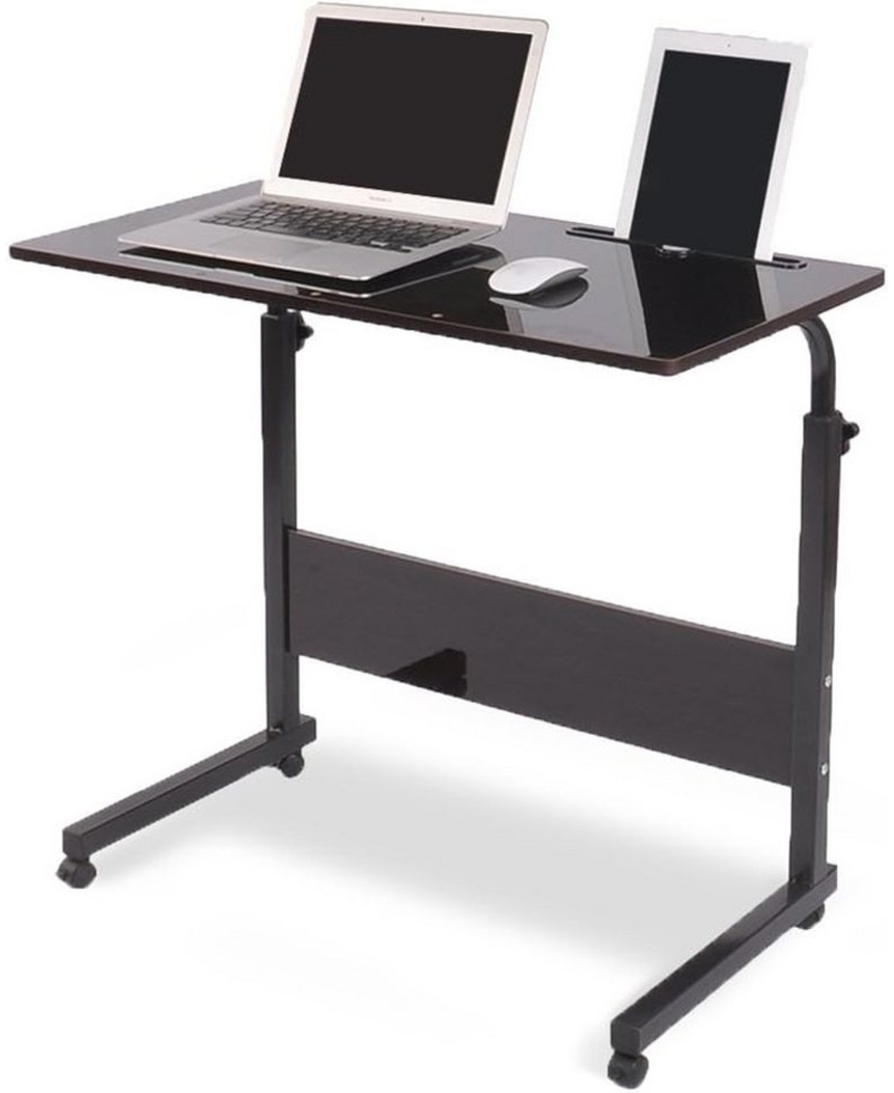 NUODWELL Computertisch Höhenverstellbar Laptoptisch Computertisch mit Rollen, 80 * 40cm Bild 1