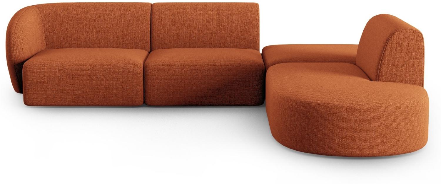 Micadoni Modulares Ecksofa Shane 5-Sitzer Rechts Chenille Terrakotta Melange Bild 1