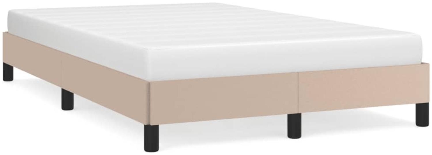 vidaXL Bettgestell Cappuccino-Braun 120x200 cm Kunstleder [346897] Bild 1