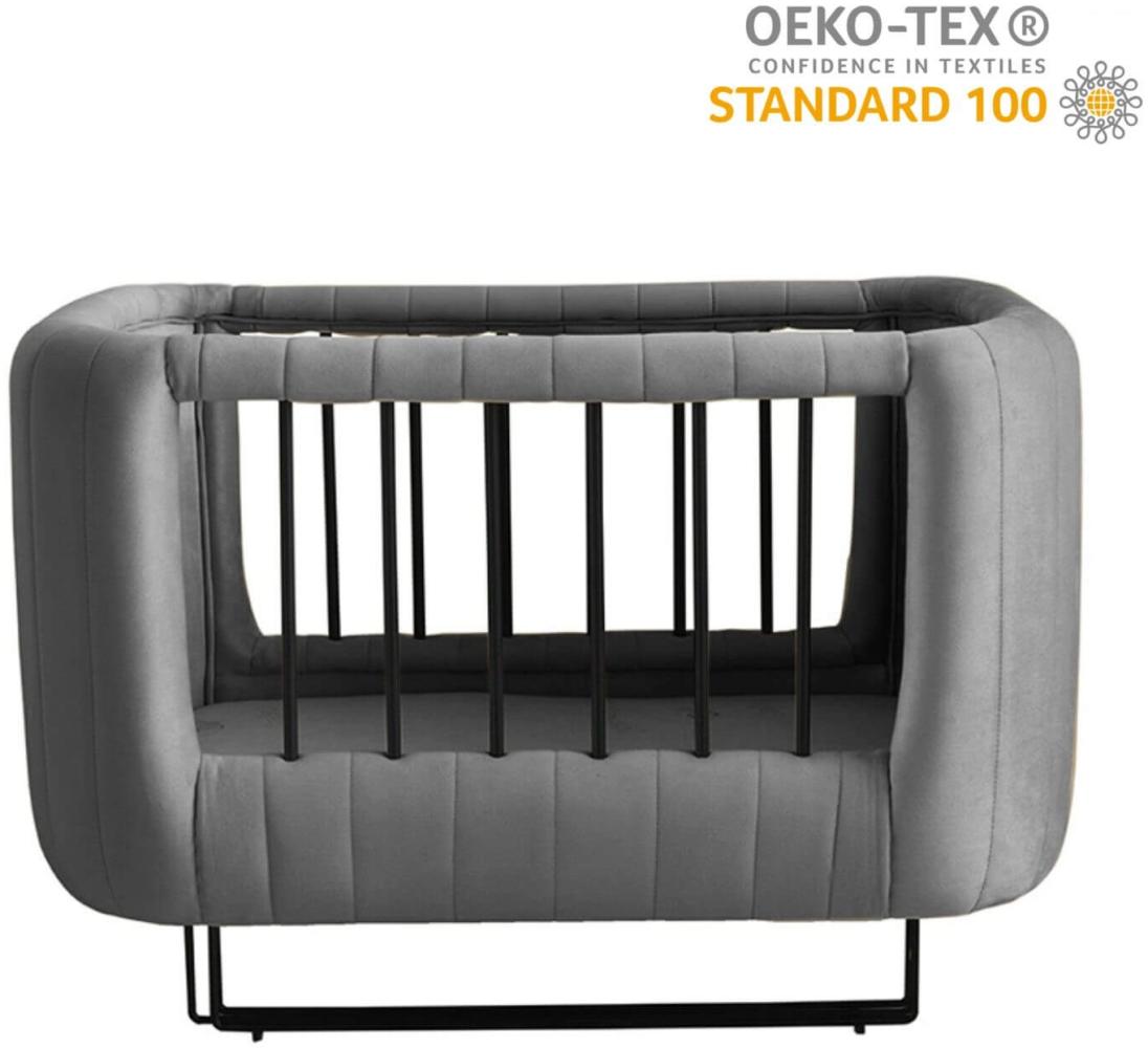 Aprillia | Babybett Grau Bild 1