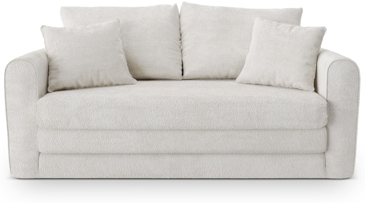 Micadoni Sofa Lido 2-Sitzer Boucle Helles Beige Bild 1