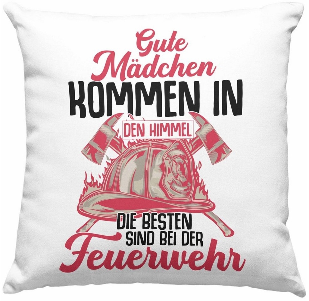 Trendation Dekokissen Trendation - Feuerwehr Frau Kissen Geschenk Frauen Feuerwehrfrauen Spr Bild 1