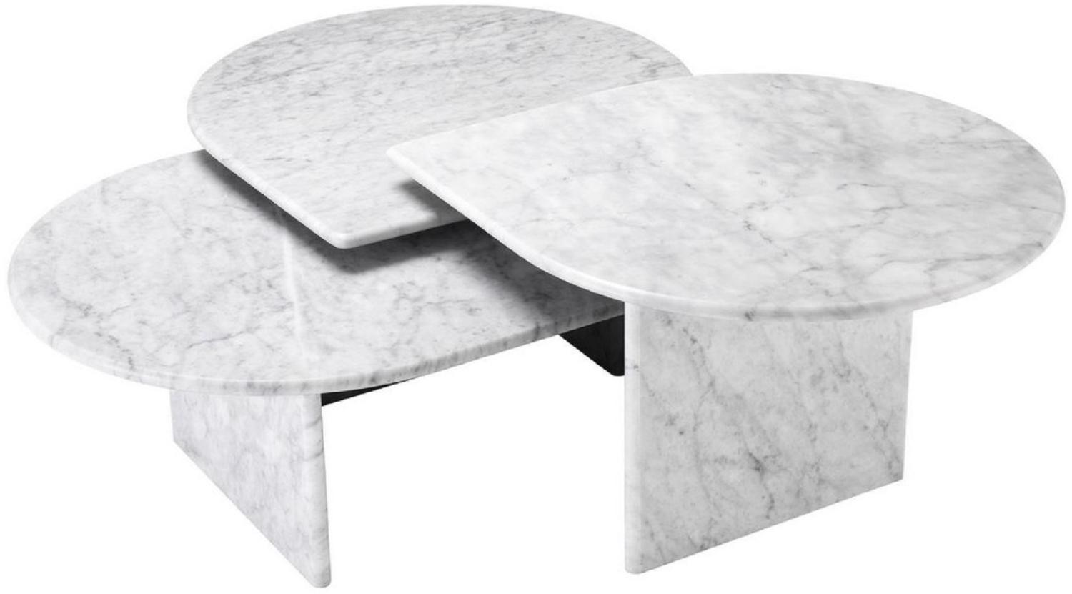 EICHHOLTZ Coffee Table Naples Carrara dreiteilig Bild 1