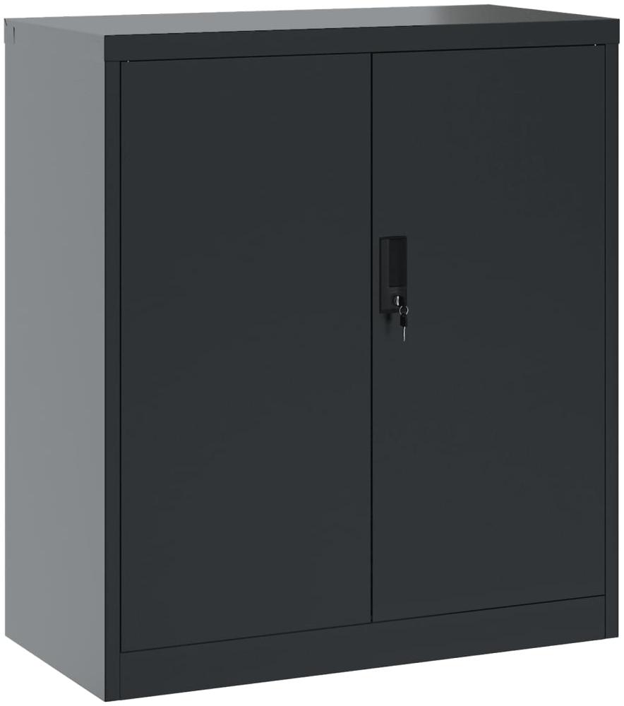 Aktenschrank, Stahl Anthrazit, 79 x 40 x 90 cm Bild 1