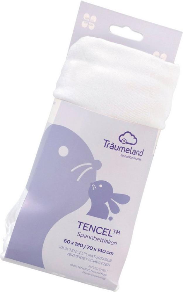 Träumeland Bettlaken hochwertiges Spannbetttuch aus Tencel® für extra hohe Matratzen, Tencel®, Gummizug: rundum, (1 Stück), Tencel® sorgt für ein besonders trockenes, gesundes Schlafklima Bild 1