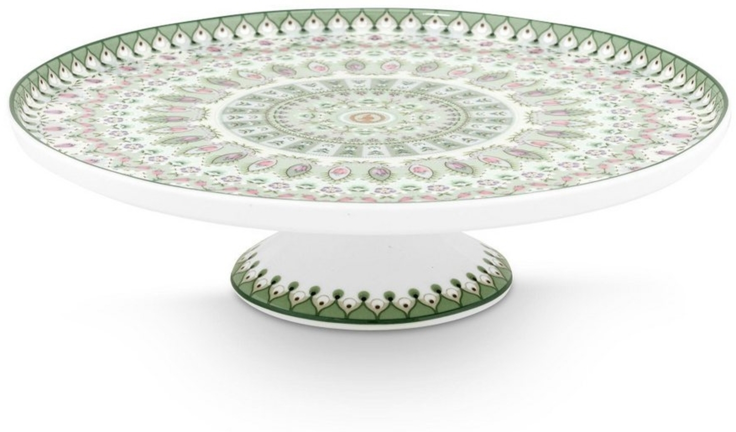 PiP Studio Servierplatte Lily&Lotus Moon Delight Light Green Kuchenplatte 21cm, Porzellan, (Tortenplatte) Bild 1