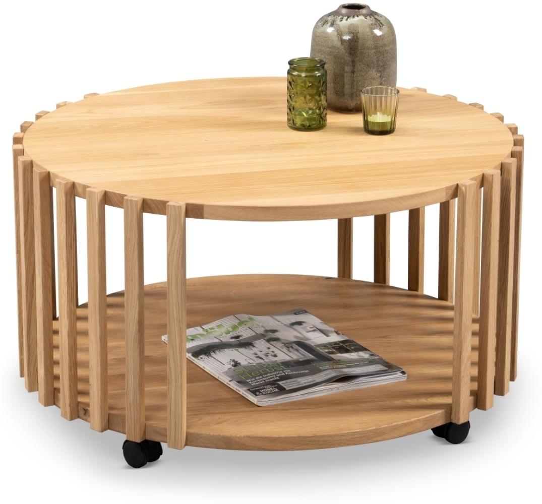 Beistelltisch >Mats< (BxHxT: 70x40x70 cm) in Wildeiche - 70x40x70 (BxHxT) Bild 1